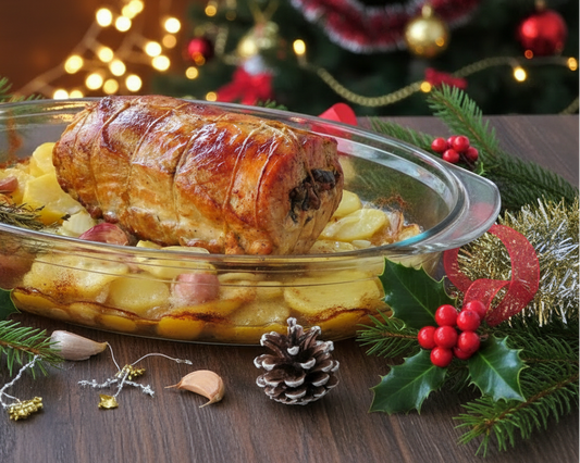 Rollo de cabezada rellena asado – Opción Dulce o Salado