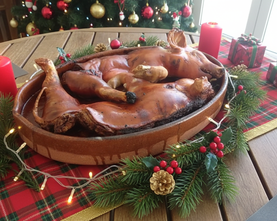 Cochinillo asado entero